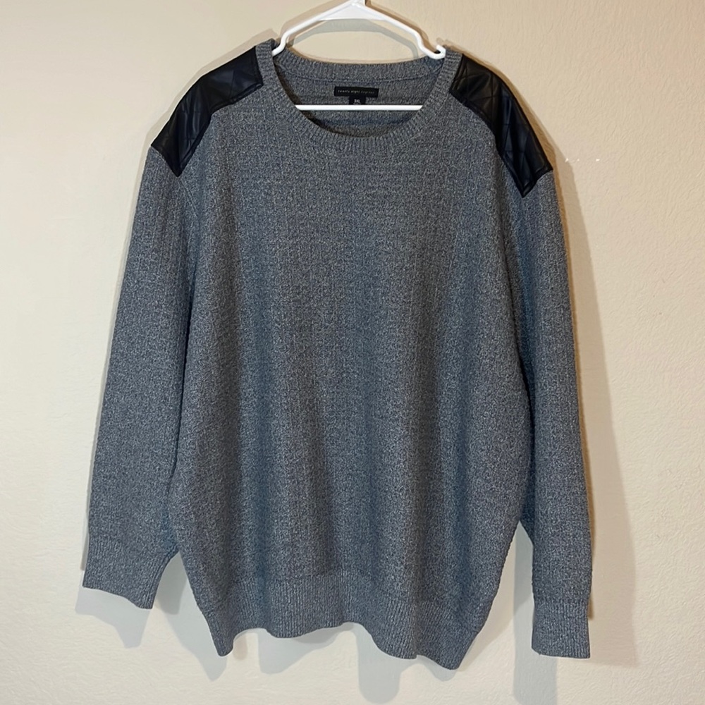 Twenty-eight Degrees Men's gray and black sweater.  Size 3XL